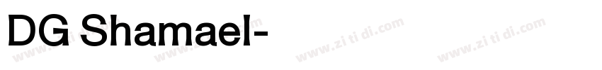 DG Shamael字体转换